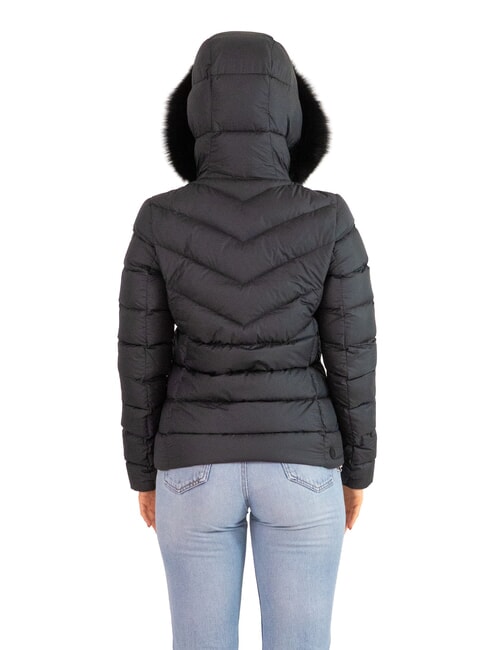 CAPTION Chaqueta de plumas con capucha para mujer negro - Chaquetas de plumas de mujer