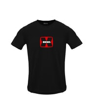DIESEL T-DIEGOR Camiseta de algodón negro - camiseta - 3