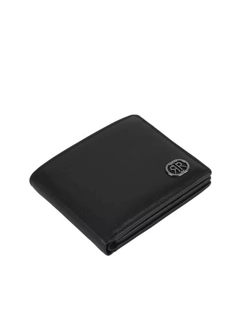 RAUL Cartera de piel con solapa negro - Carteras Hombre