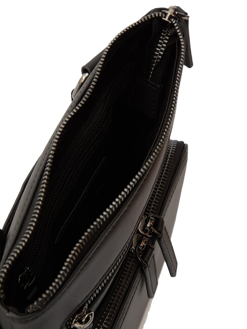 RORY Bolso de piel lisa negro - Bandoleras Hombre