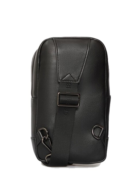 BRAD Bolso de cuero negro - Bandoleras Hombre