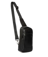 CERRUTI BRAD Bolso de cuero negro - Bandoleras Hombre - 3