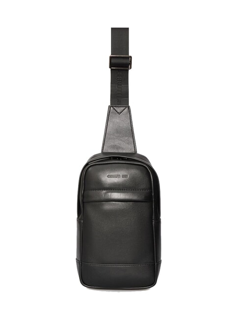BRAD Bolso de cuero negro - Bandoleras Hombre