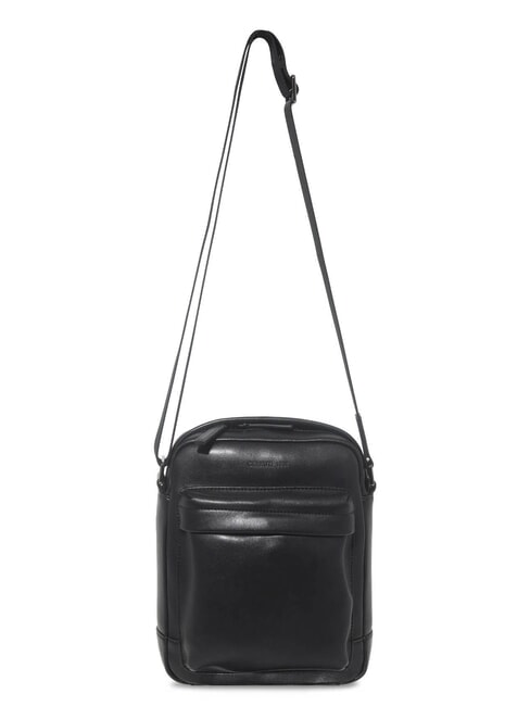 BRAD Bolso de piel con bolsillo negro - Bandoleras Hombre