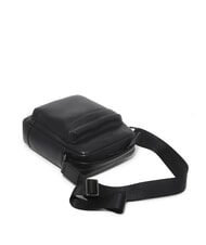 CERRUTI BRAD Bolso de piel con bolsillo negro - Bandoleras Hombre - 6