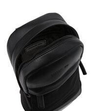 CERRUTI BRAD Bolso de piel y nailon negro - Bandoleras Hombre - 5