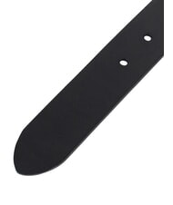 CERRUTI LOGO EMBOSSED Cinturón de cuero acortable negro - Cinturones - 3