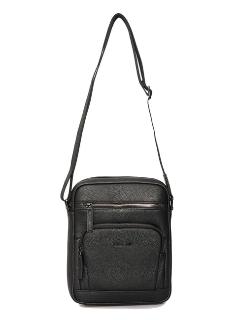 MADDOX Bolso de piel multibolsillos negro - Bandoleras Hombre