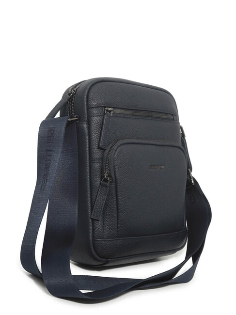MADDOX Bolso de piel multibolsillos azul - Bandoleras Hombre