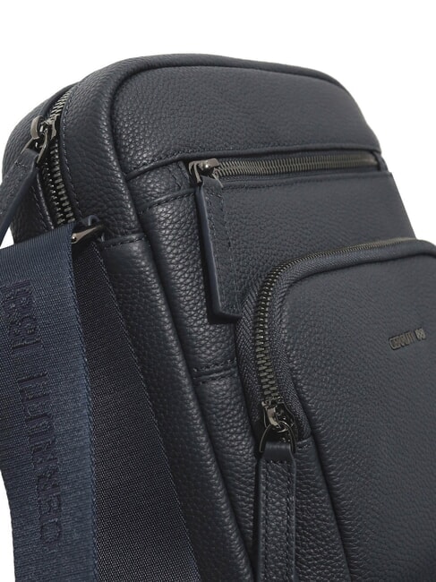 MADDOX Bolso de piel multibolsillos azul - Bandoleras Hombre