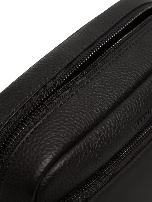 SCOTT Bolso de cuero negro - Bandoleras Hombre