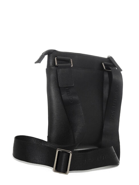 JAKE Bolso plano de piel negro - Bandoleras Hombre