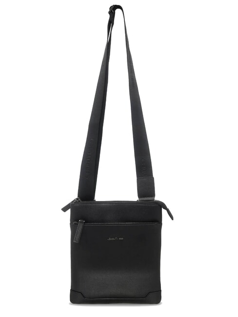 JAKE Bolso plano de piel negro - Bandoleras Hombre