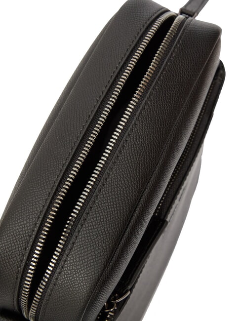 JAKE Bolso de cuero negro - Bandoleras Hombre