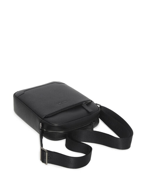 JAKE Bolso de cuero negro - Bandoleras Hombre