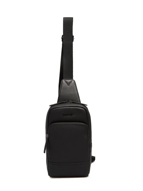 SCOTT Bolso de piel con bolsillo negro - Bandoleras Hombre