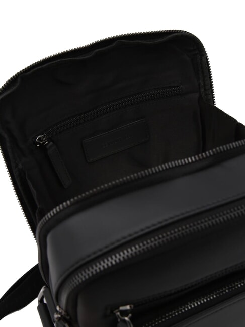 RORY Bolso multibolsillos de piel lisa negro - Bandoleras Hombre