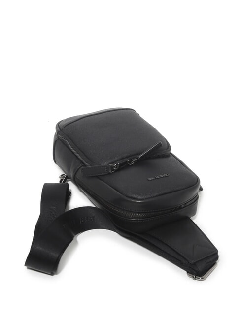 JEREMY Bolso de cuero negro - Bandoleras Hombre