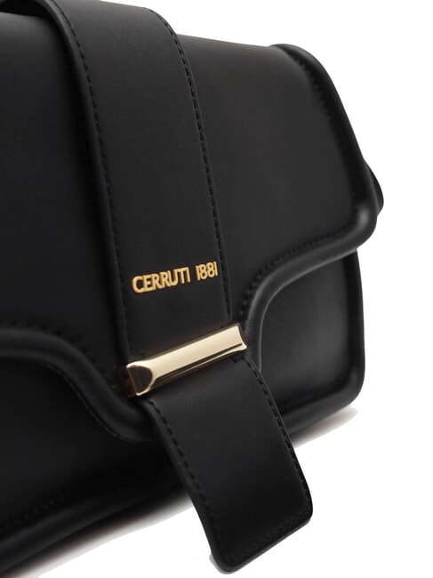 CERRUTIS Bolso de hombro de piel negro - Bolsos Mujer