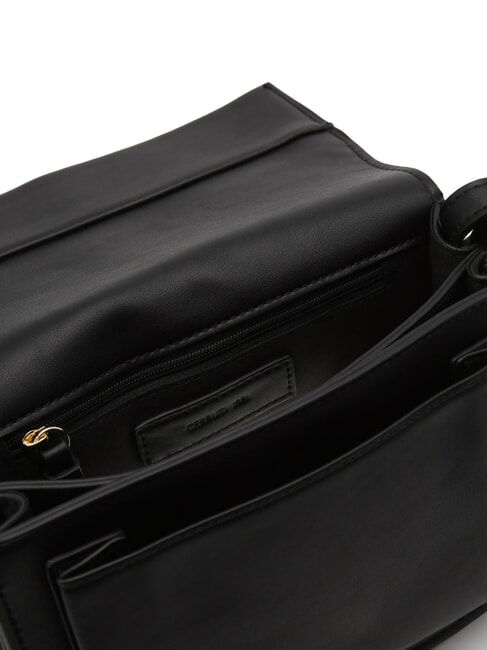 HARPER Bolso de hombro con solapa negro - Bolsos Mujer