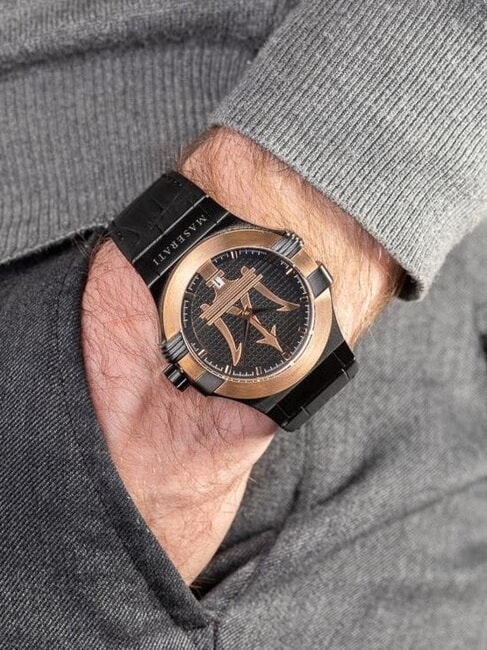 POTENZA Reloj con visualización de fecha negro - Relojes