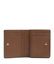 FURLA CAMELIA Cartera compacta de cuero coñac - Carteras Mujer - 2