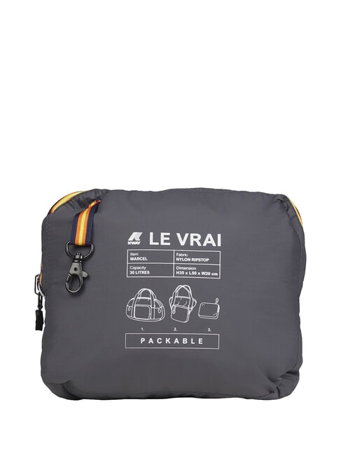 LE VRAI 4.0 MARCEL Bolsa de lona impermeable sombra gris dk - Bolsas de viaje