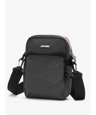 KWAY ERLOY Bolsa de nailon con bolsillo sombra gris dk - Bandoleras Hombre - 2
