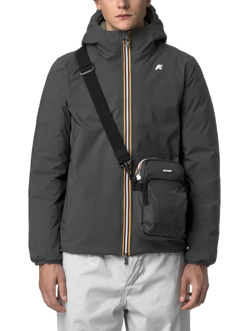 ERLOY Bolsa de nailon con bolsillo sombra gris dk - Bandoleras Hombre