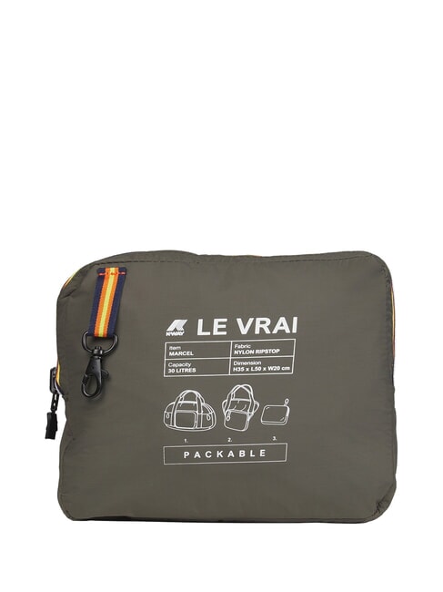 LE VRAI 4.0 MARCEL Bolsa de lona impermeable verde negruzco - Bolsas de viaje