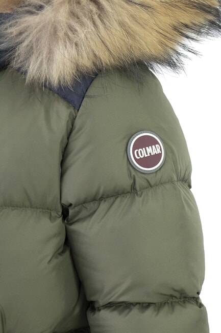 E-CONCRETE Chaqueta de plumas con capucha arbusto-azul marino-vulca - Chaquetas de beb&eacute;