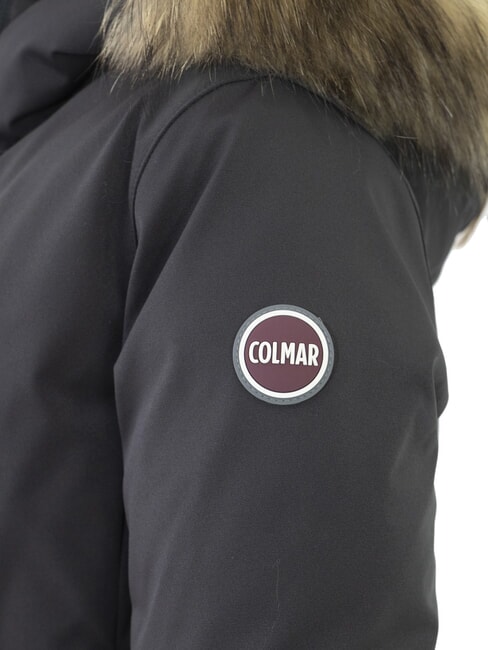 PURENESS Chaqueta de plumón bimaterial con capucha negro - Chaquetas de bebé