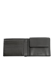 PIQUADRO Billetera Line X1, en cuero - Carteras Hombre