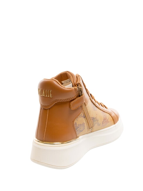 GEO Zapatillas de ca&ntilde;a alta Cuero / Geo Beige - Zapatos Mujer