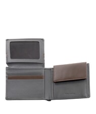 PIQUADRO X1 Cartera de cuero azul / marrón - Carteras Hombre - 3