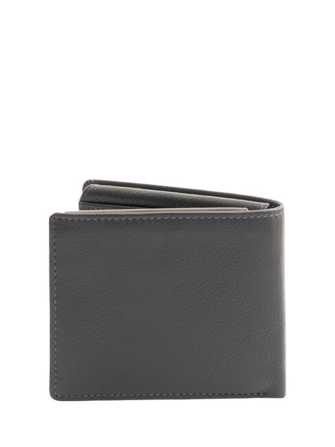 X1 Cartera de cuero azul / marrón - Carteras Hombre