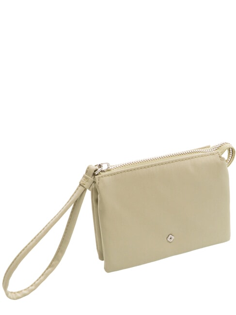 POUCHY Mini clutch con 3 compartimentos verde salvia - Bolsos Mujer