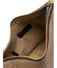 BORBONESE BRUNCH Bolso de hombro Luna Bag op natural / negro - Bolsos Mujer - 5