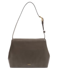 FURLA DOMUS  Bolso de hombro, de piel gris urbano - Bolsos Mujer - 3