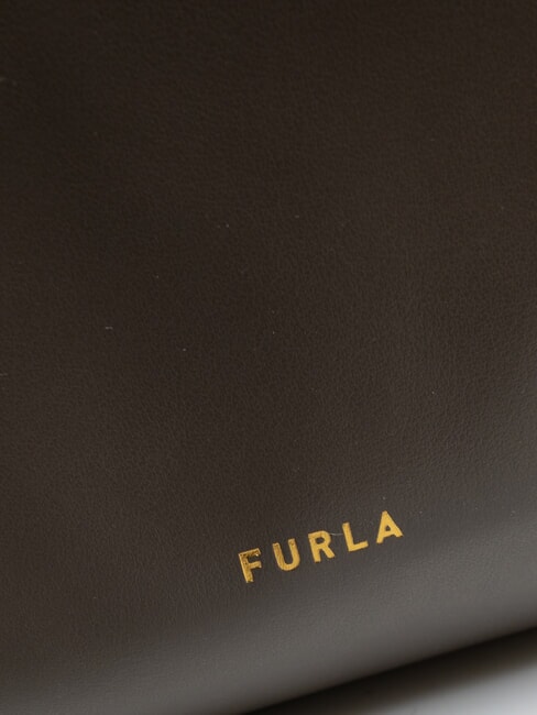 DOMUS  Bolso de hombro, de piel gris urbano - Bolsos Mujer