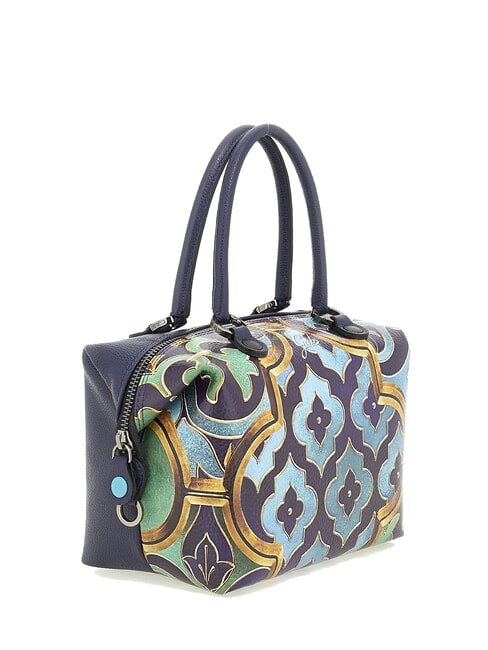 G3 PLUS MEDIUM MULTICOLOR Bolsa de compras plana transformable vidriera ornamental - Bolsos Mujer
