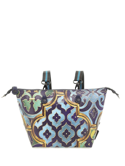 G3 PLUS MEDIUM MULTICOLOR Bolsa de compras plana transformable vidriera ornamental - Bolsos Mujer