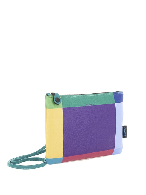 BEYONCE POP M Bolso de mano de piel con bandolera púrpura geométrico - Bolsos Mujer