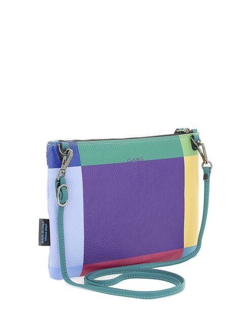 BEYONCE POP M Bolso de mano de piel con bandolera púrpura geométrico - Bolsos Mujer