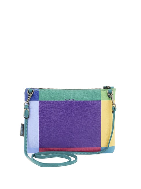 BEYONCE POP M Bolso de mano de piel con bandolera púrpura geométrico - Bolsos Mujer