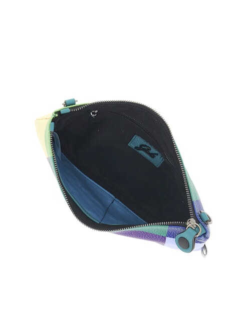 BEYONCE POP M Bolso de mano de piel con bandolera púrpura geométrico - Bolsos Mujer