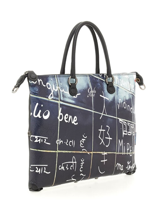 G3 PLUS LARGE MULTICOLOR Bolsa de compras plana transformable Te amo - Bolsos Mujer