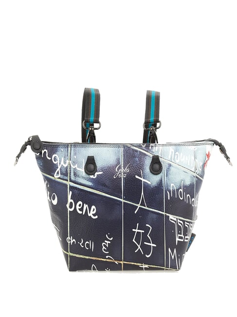 G3 PLUS LARGE MULTICOLOR Bolsa de compras plana transformable Te amo - Bolsos Mujer