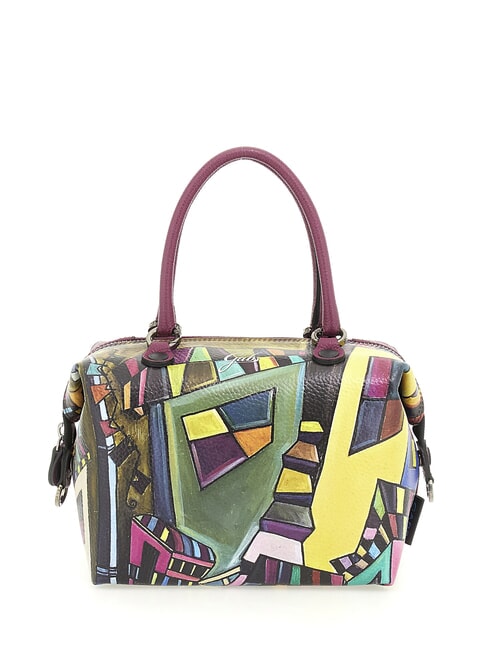 G3 PLUS LARGE MULTICOLOR Bolsa de compras plana transformable mural geométrico - Bolsos Mujer