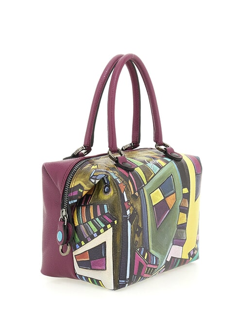 G3 PLUS LARGE MULTICOLOR Bolsa de compras plana transformable mural geométrico - Bolsos Mujer